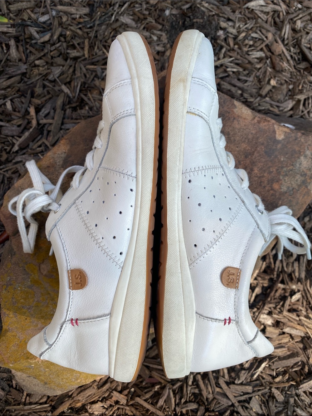 Josef Seibel Caren 01 White Leather Lace-Up Sneakers Size 41EU / 10-10.5 US - Picture 12 of 16